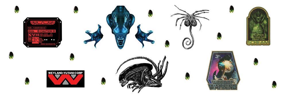Alien stickers repositionnables 1