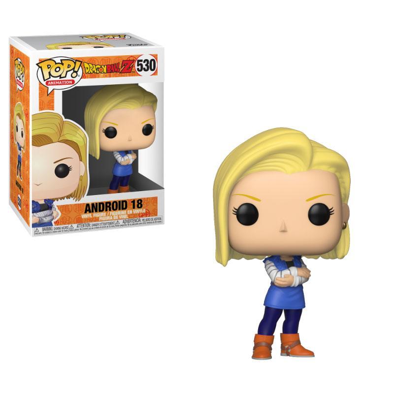 Android 18 figurine dragonball z pop animation 530 funko 889698364034 kingdom figurine fr
