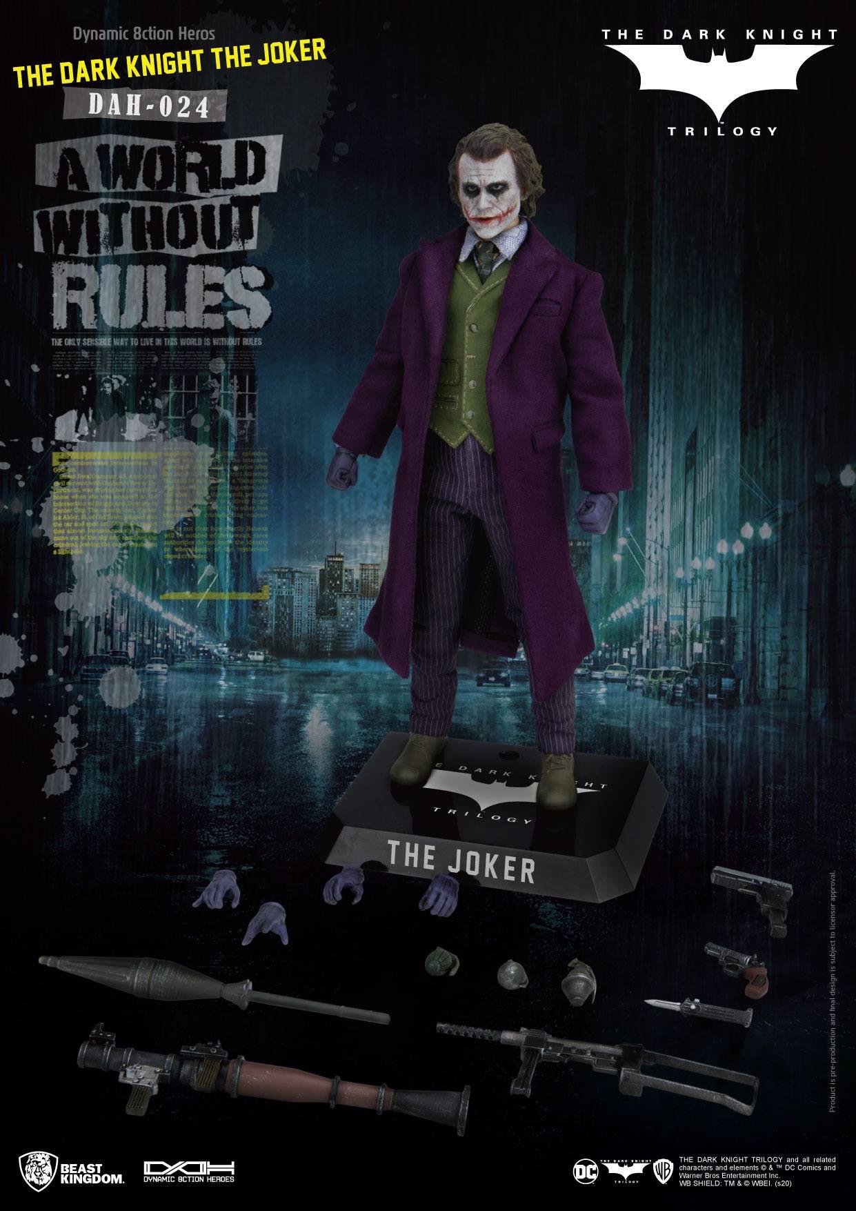 Batman the dark knight figurine dynamic action heroes the joker 7