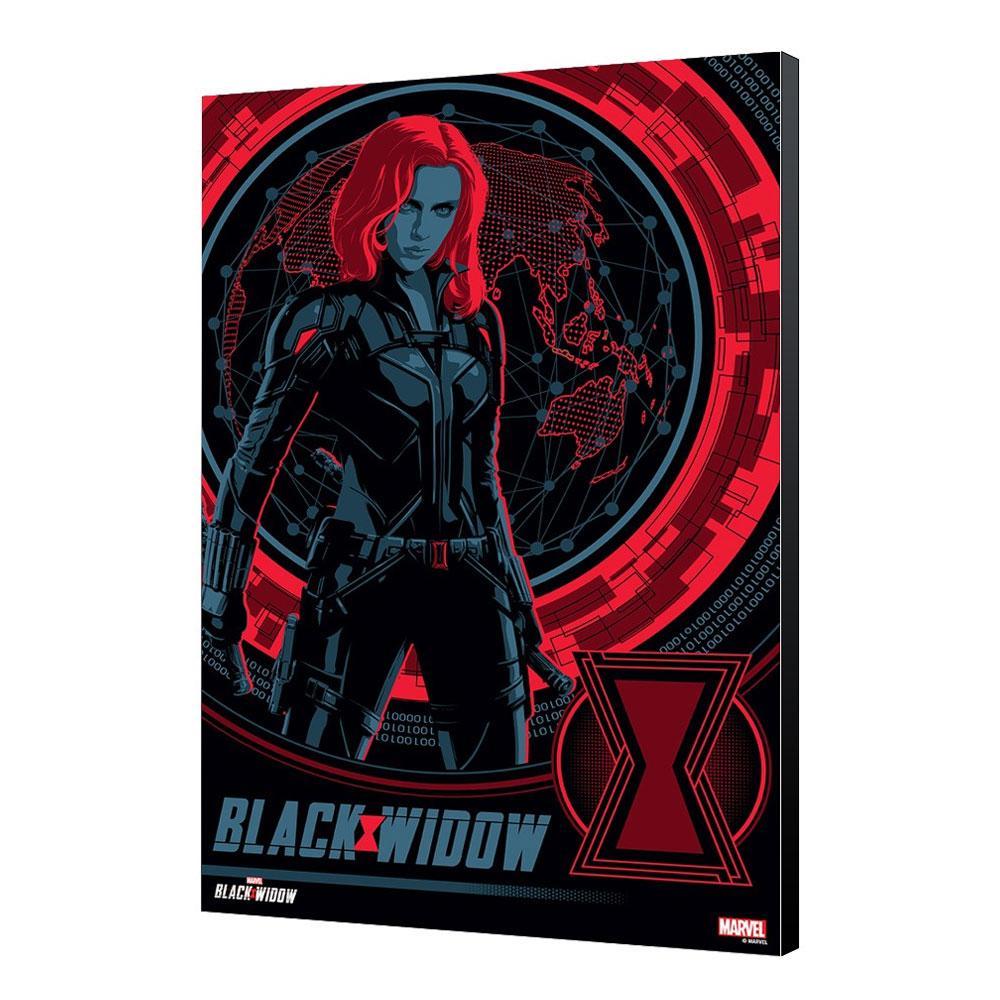 Black widow movie tableau en bois bw blackops 34 x 50 cm