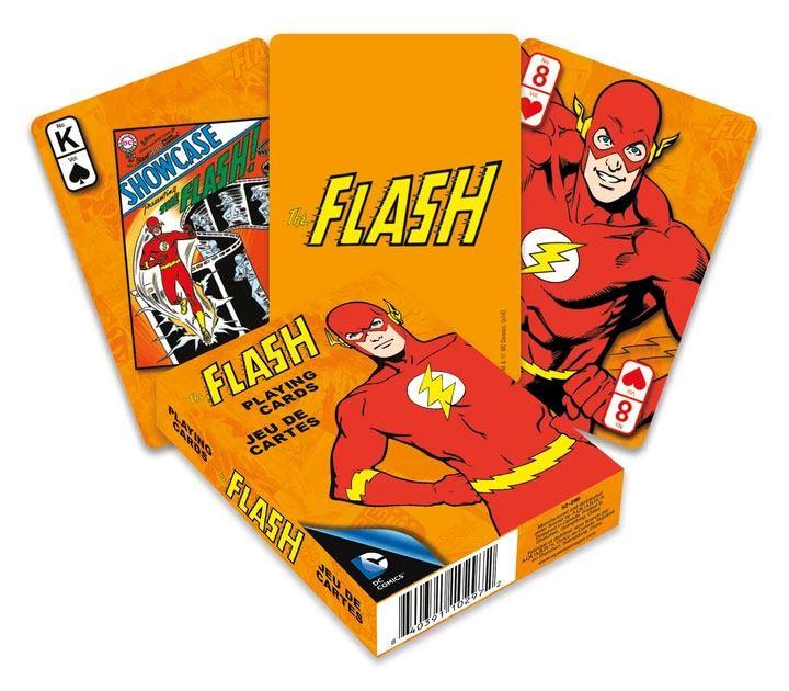Dc comics jeu de cartes a jouer retro flash