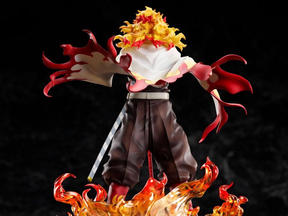 Demon slayer kimetsu no yaiba statuette 18 mugen train kyojuro rengoku 20 cm 3
