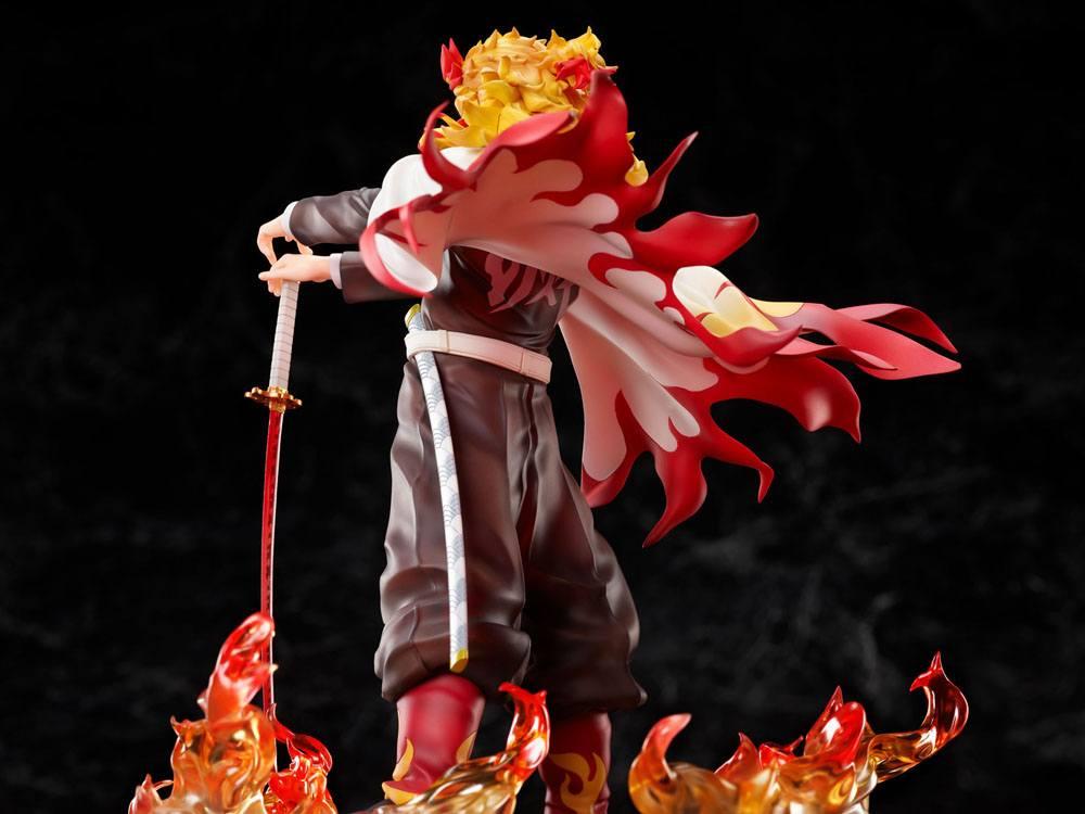 Demon slayer kimetsu no yaiba statuette 18 mugen train kyojuro rengoku 20 cm 4