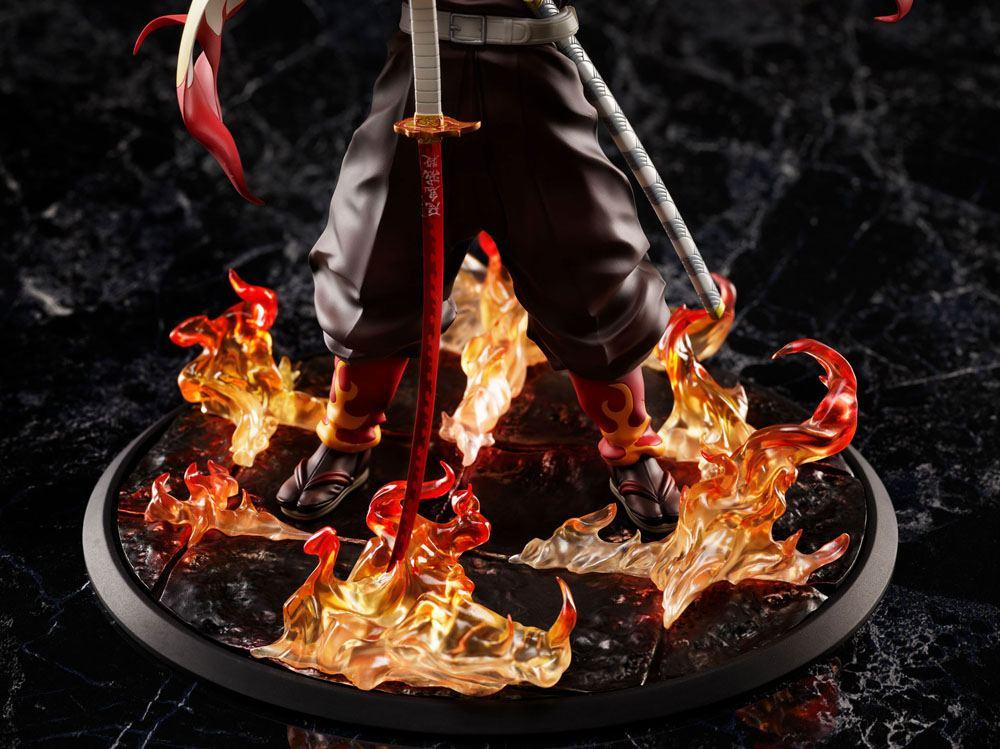 Demon slayer kimetsu no yaiba statuette 18 mugen train kyojuro rengoku 20 cm 6
