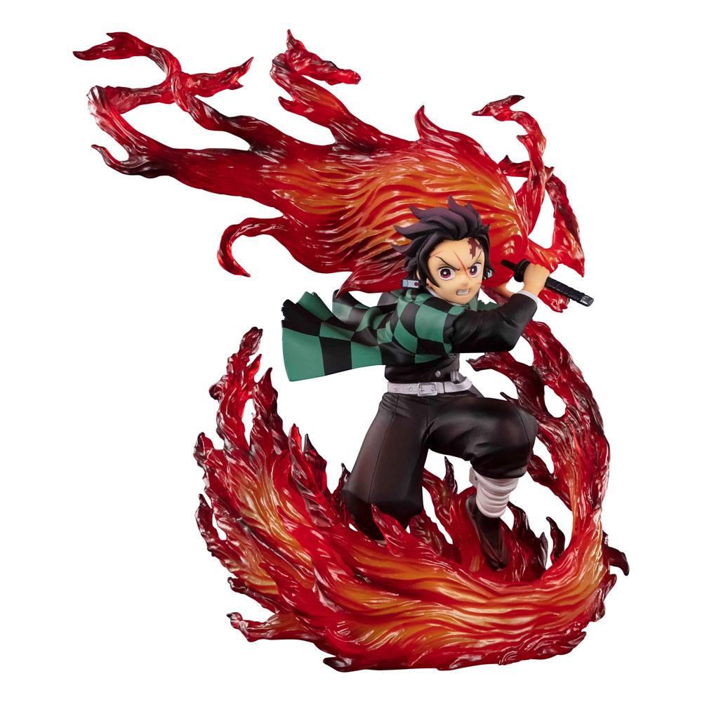 Demon slayer kimetsu no yaiba statuette pvc figuartszero kamado tanjiro hinokami kagura 21 cm suukoo toys