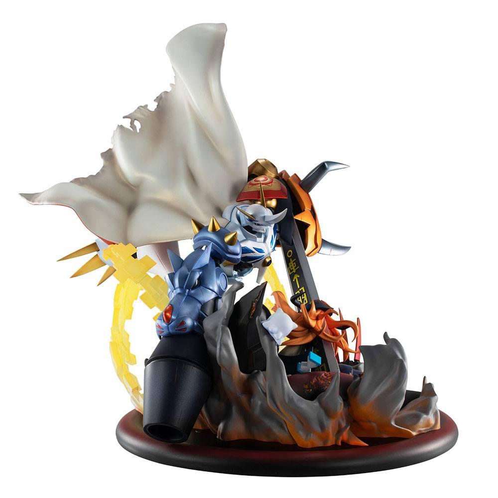 Digimon adventure bokura no uo gemu statuette pvc vs series omegamon vs diabolomon 34 cm 2