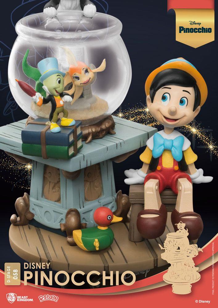 Disney classic animation series diorama pvc d stage pinocchio 15 cm 1 