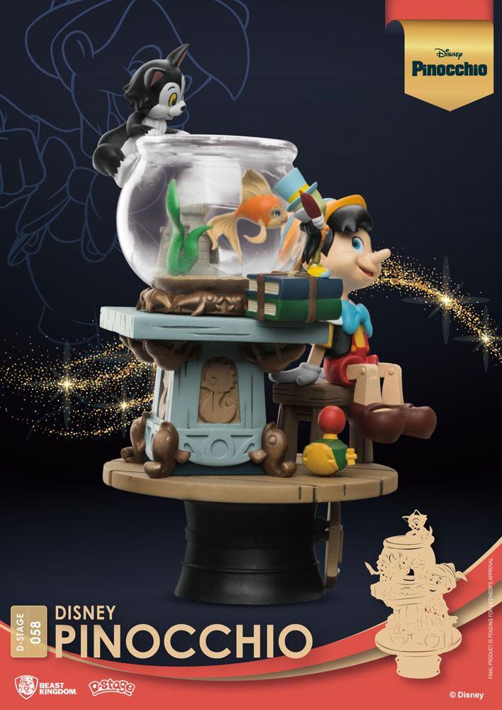 Disney classic animation series diorama pvc d stage pinocchio 15 cm 5