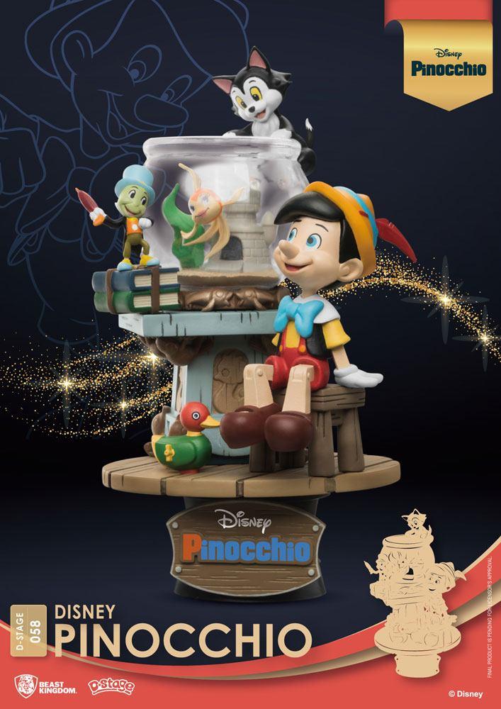 Disney classic animation series diorama pvc d stage pinocchio 15 cm 7