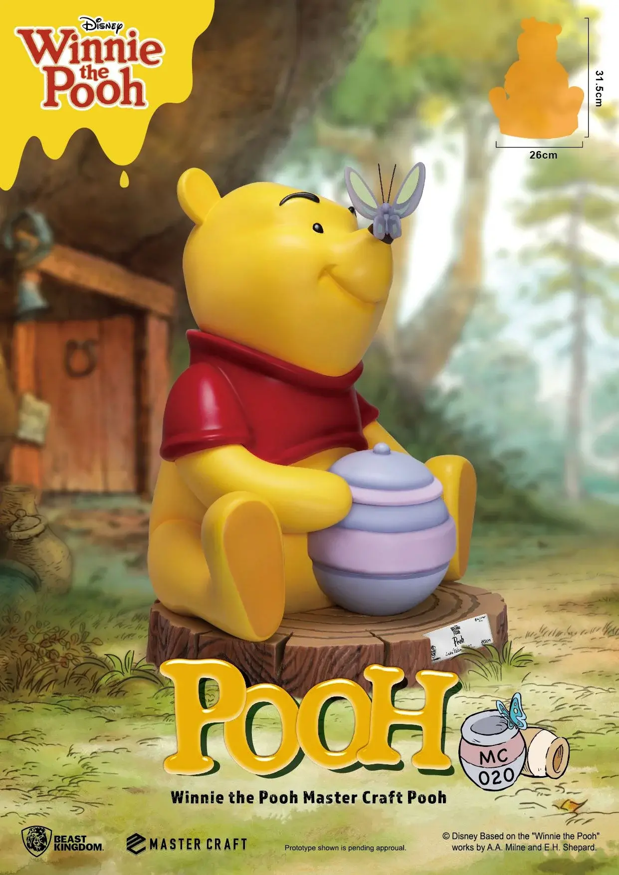 Disney statuette master craft winnie l ourson 31 cm figurine suukoo toys 3