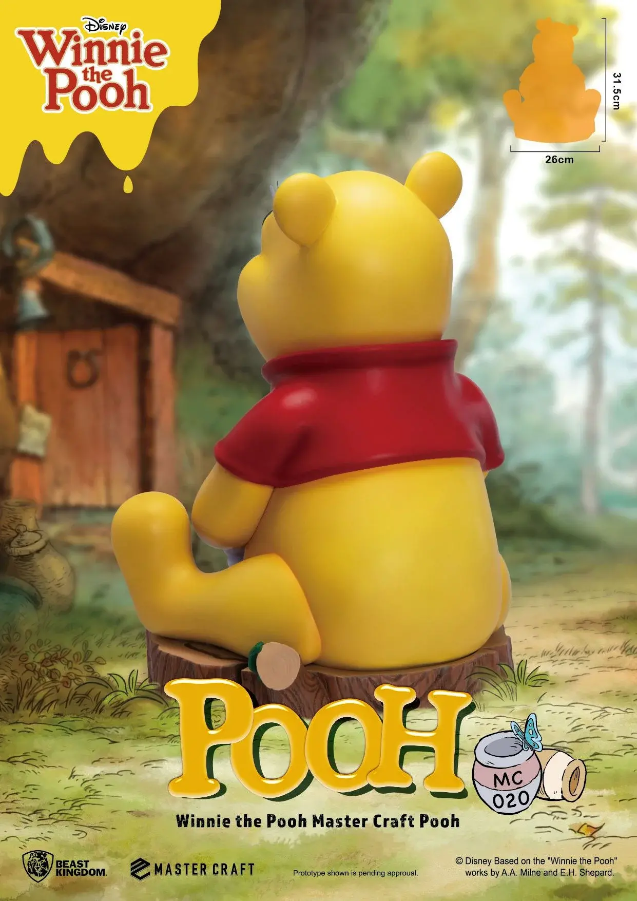 Disney statuette master craft winnie l ourson 31 cm figurine suukoo toys 4