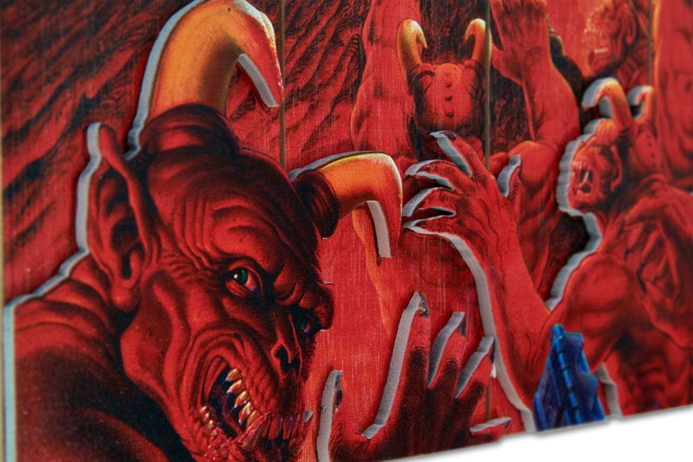 Doom print art wood tableau en bois suukoo toys 3