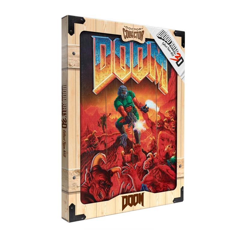 Doom print art wood tableau en bois suukoo toys 8