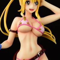Fairy tail lucy swimwear rose suukoo toys figurine 3 