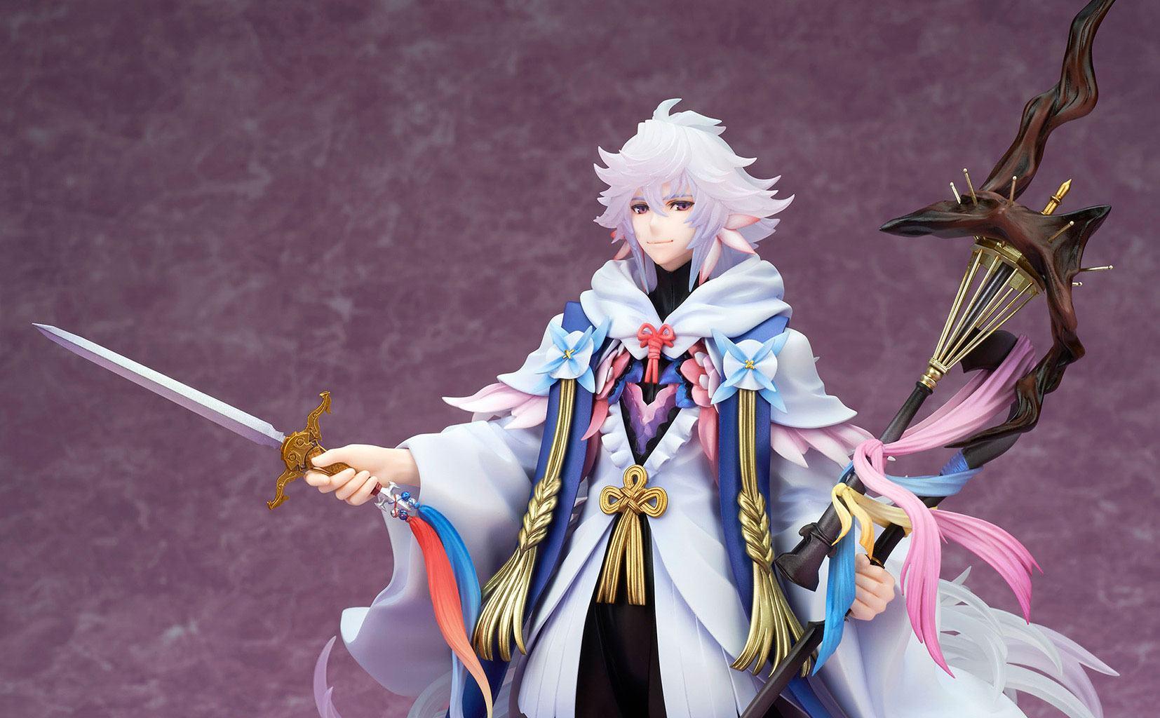 Fategrand order statuette pvc 18 caster merlin limited distribution 28 cm 8