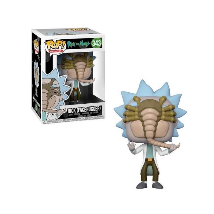 Figurine funko pop rick et morty rick w facehugg