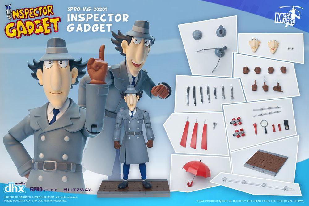 Inspecteur gadget figurine 112 mega hero inspector gadget 17 cm 6 
