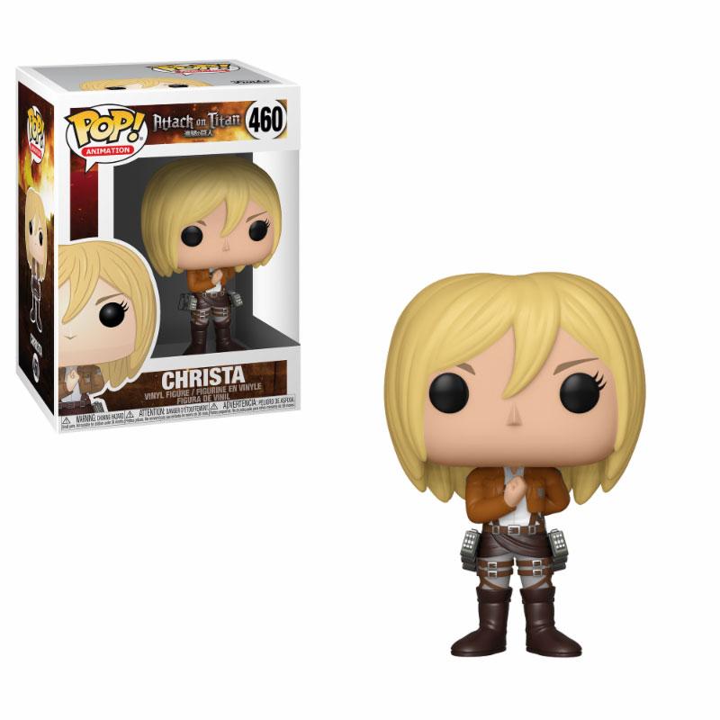 L attaque des titans pop animation vinyl figurine christa 9 cm