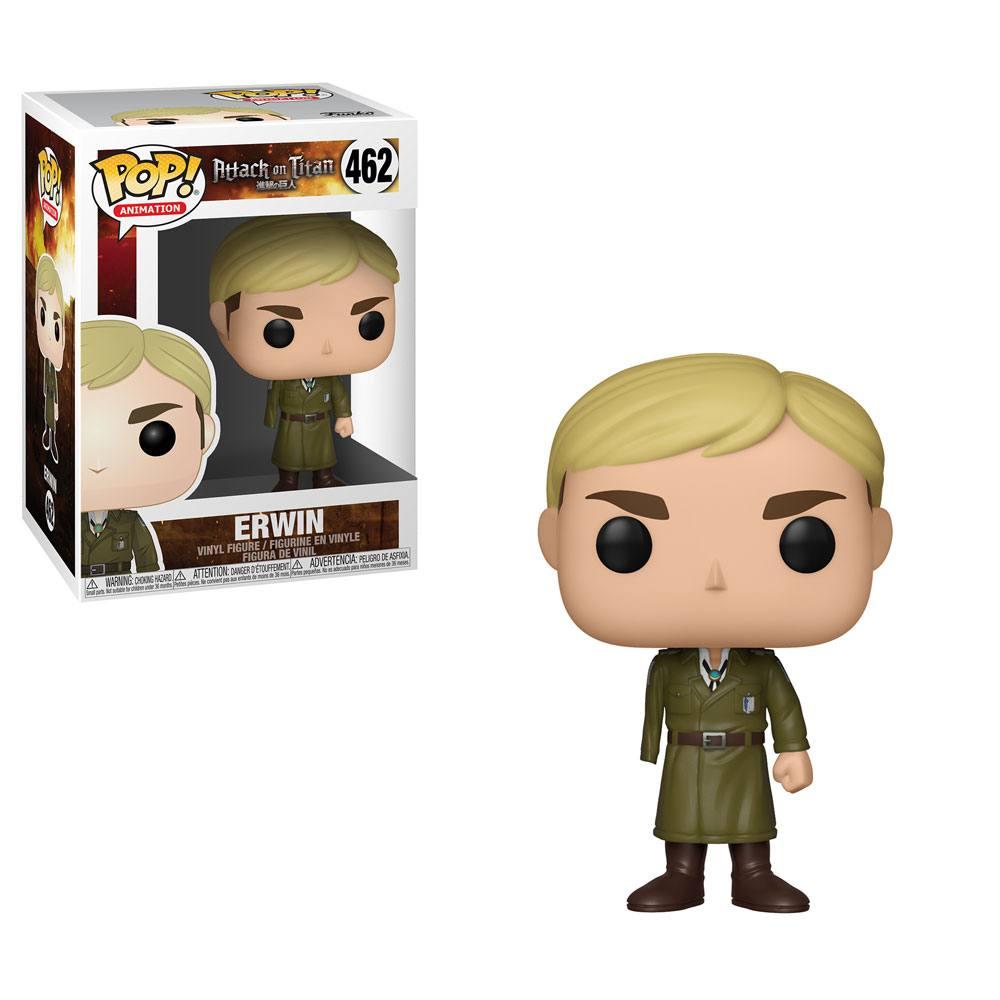 L attaque des titans pop animation vinyl figurine erwin one armed 9 cm