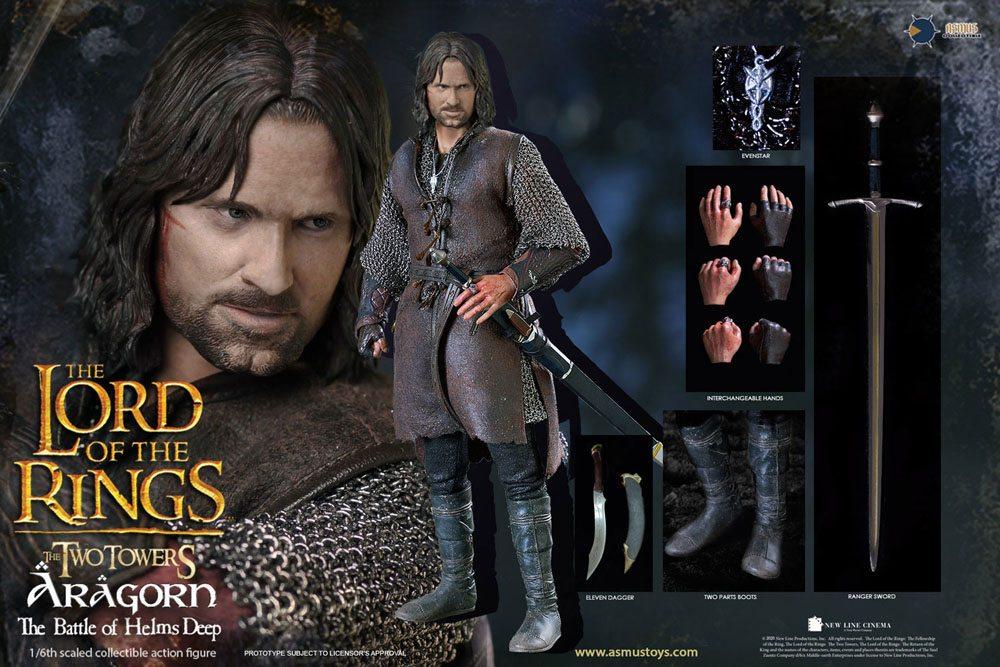 Le seigneur des anneaux figurine 16 aragorn at helm s deep 30 cm 10