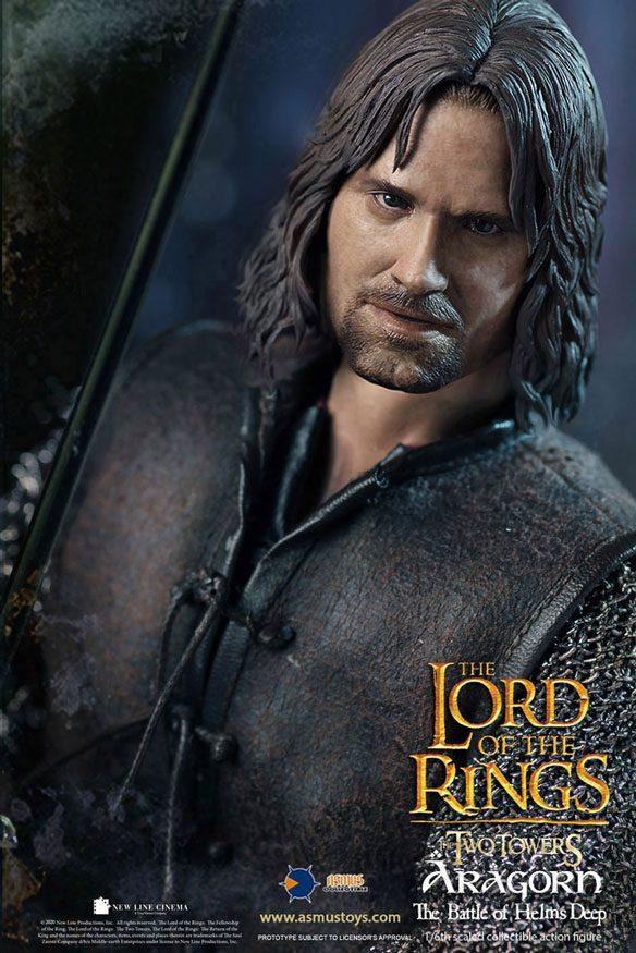 Le seigneur des anneaux figurine 16 aragorn at helm s deep 30 cm 2