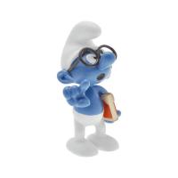 Les schtroumpfs statuette collector collection schtroumpf a lunettes 15 cm suukoo toys 1 