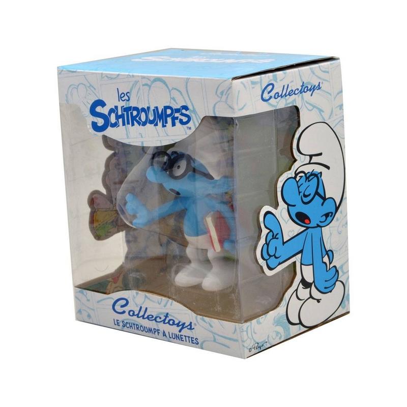 Les schtroumpfs statuette collector collection schtroumpf a lunettes 15 cm suukoo toys 2