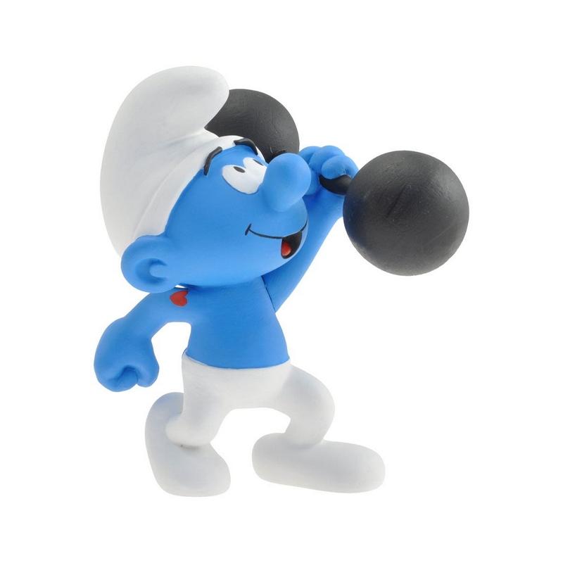 Les schtroumpfs statuette collector collection schtroumpf costaud 15 cm 1
