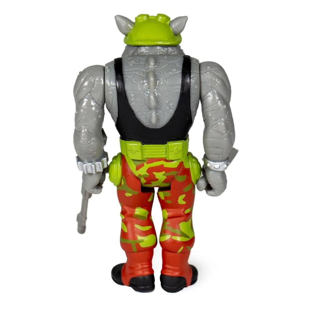 Les tortues ninja figurine reaction rocksteady 10 cm super7