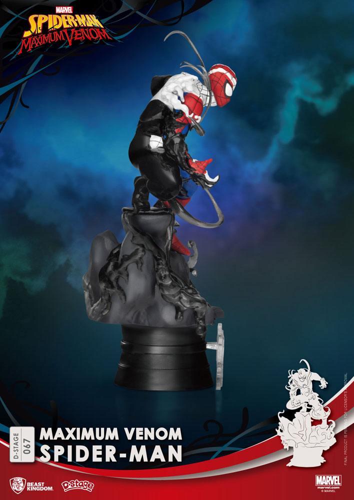Marvel comics diorama pvc d stage maximum venom spider man 16 cm 3