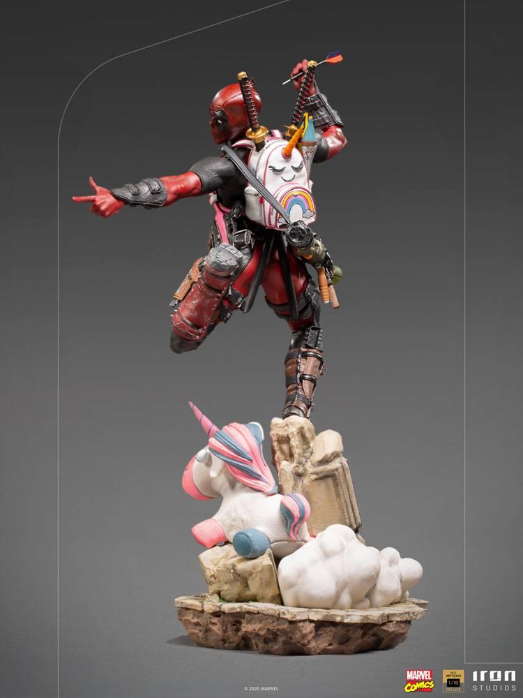 Marvel comics statuette bds deluxe art scale deadpool 24 cm iron studios 3