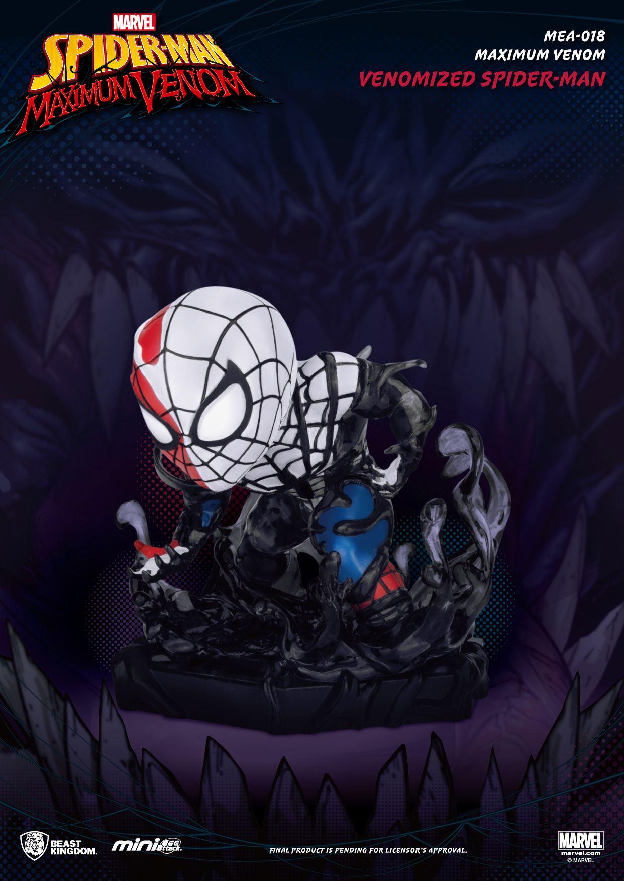 Marvel maximum venom collection figurine mini egg attack venomized spider man 8 cm 1