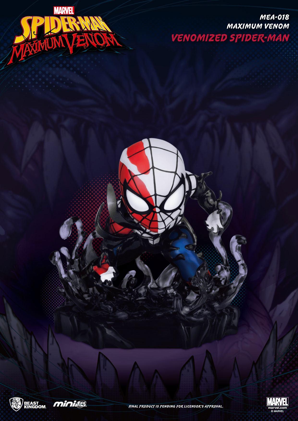 Marvel maximum venom collection figurine mini egg attack venomized spider man 8 cm 4