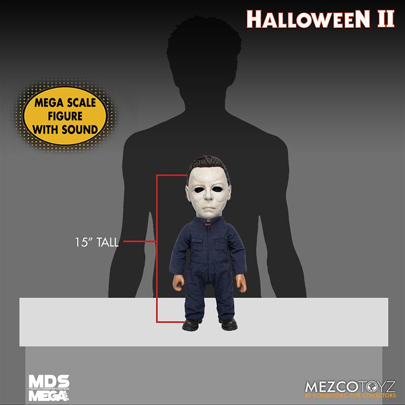 Mds halloween ii mega scale 1982 michael myers avec son mezco suukoo toys poupee