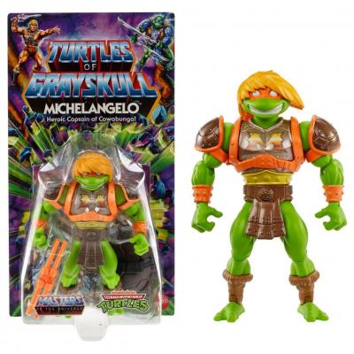 Motu x tmnt turtles of grayskull figurine michelangelo 14 cm mattel 6 