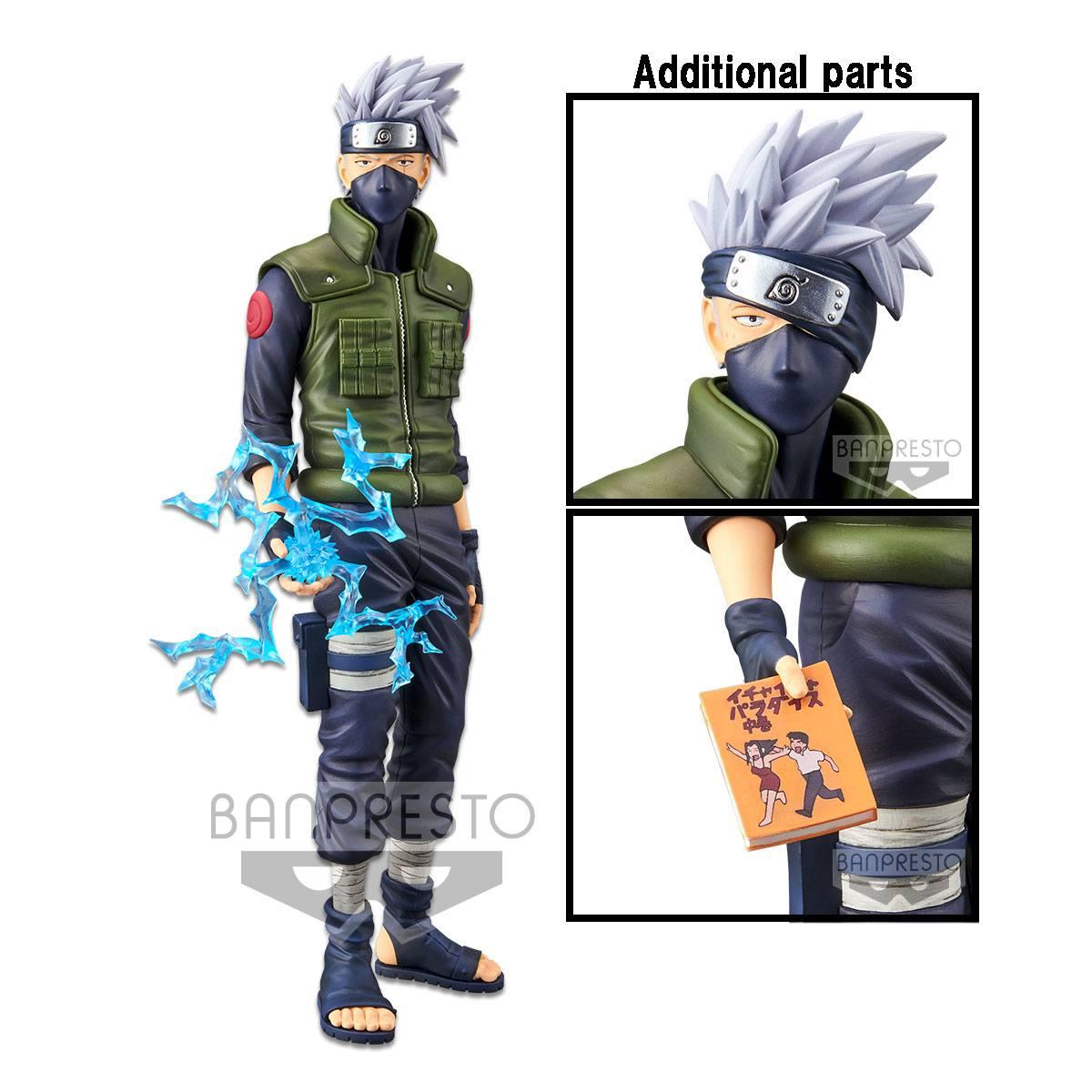 Naruto shippuden statuette pvc grandista nero hatake kakashi 29 cm 1