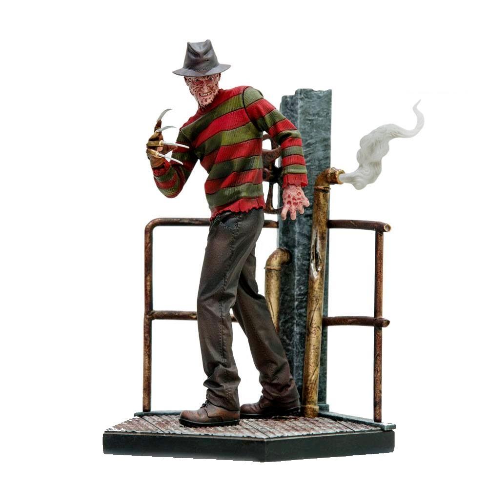 Nightmare on elm street statuette 110 art scale freddy krueger deluxe 19 cm 1