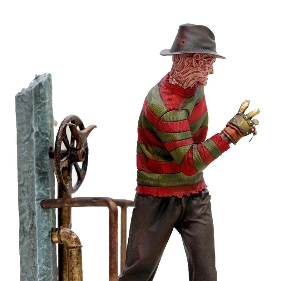 Nightmare on elm street statuette 110 art scale freddy krueger deluxe 19 cm 3