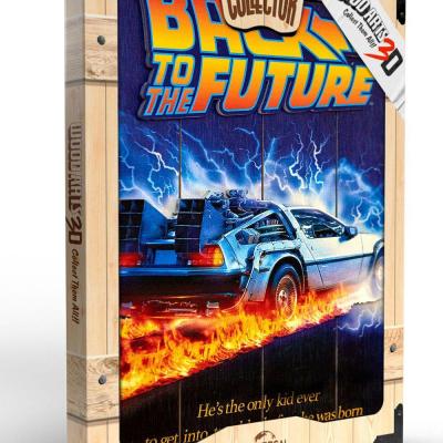 Retour vers le futur tableau en bois back to the futur woodarts print 3d 1 