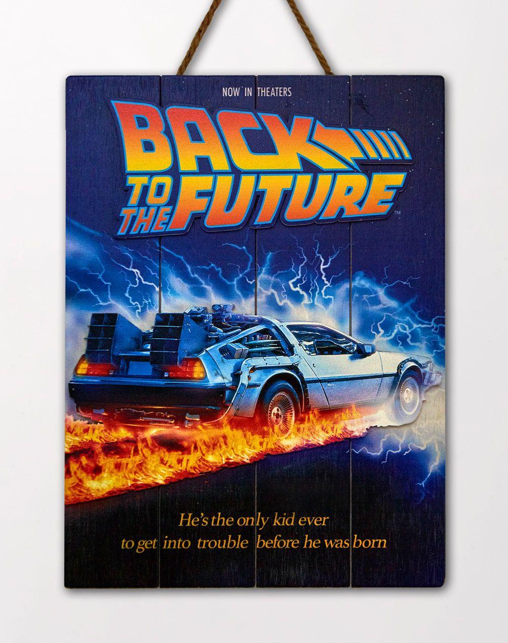 Retour vers le futur tableau en bois back to the futur woodarts print 3d 2
