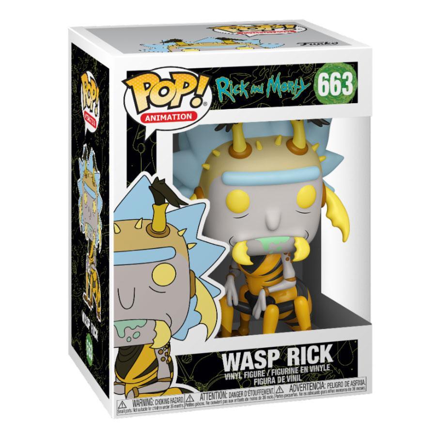 Rick et morty figurine pop animation vinyl wasp rick 9 cm 2