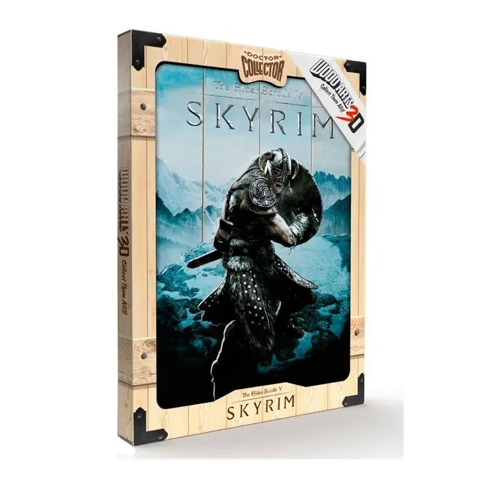 Skyrim tableau en bois woodarts 1