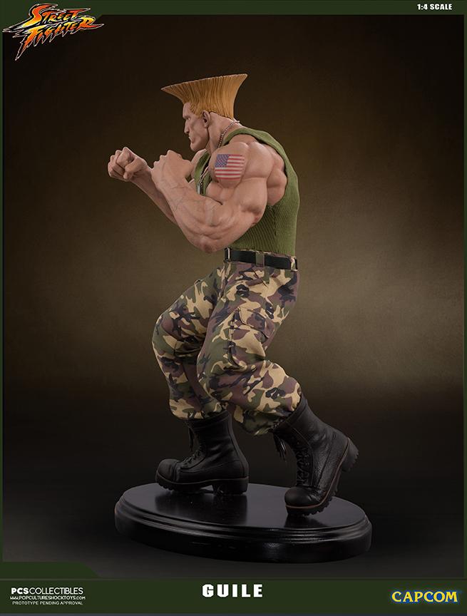 Street fighter statue resine guile 14 mixed media retail version 6