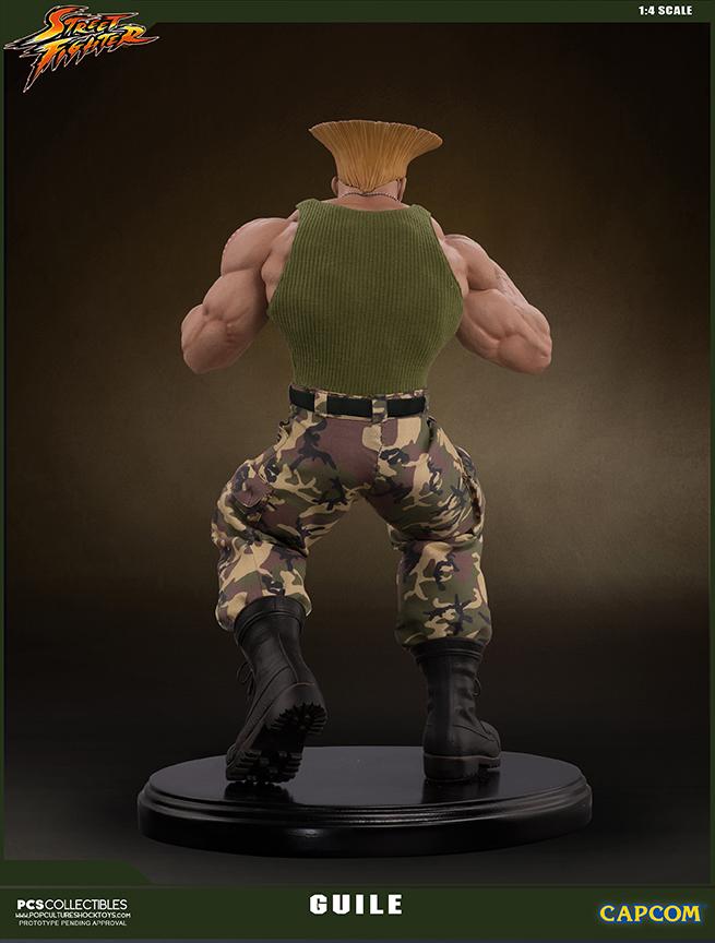 Street fighter statue resine guile 14 mixed media retail version 7