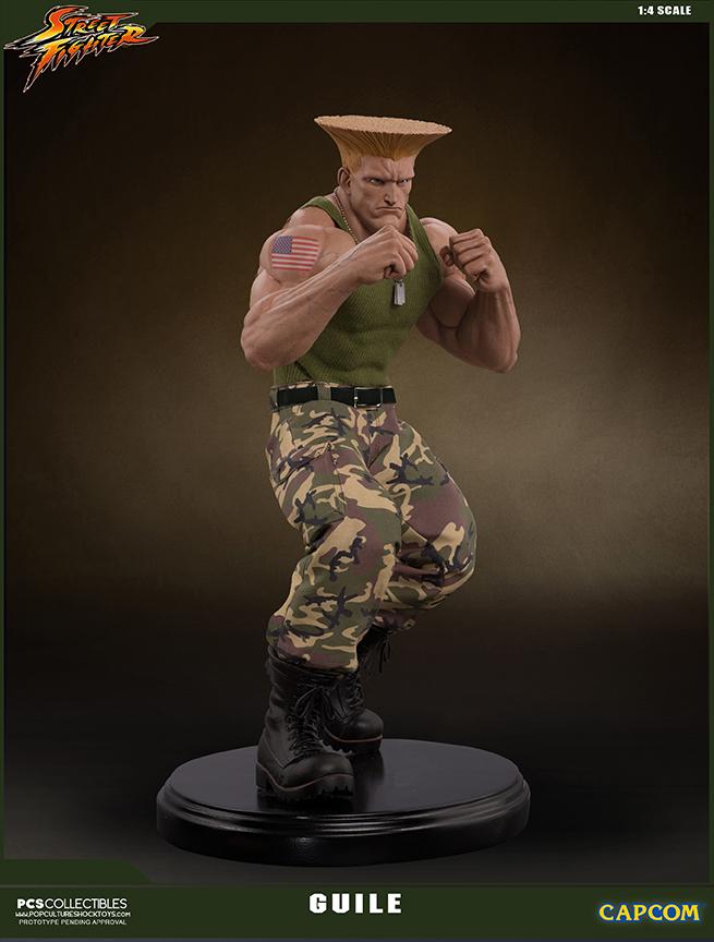 Street fighter statue resine guile 14 mixed media retail version 9 
