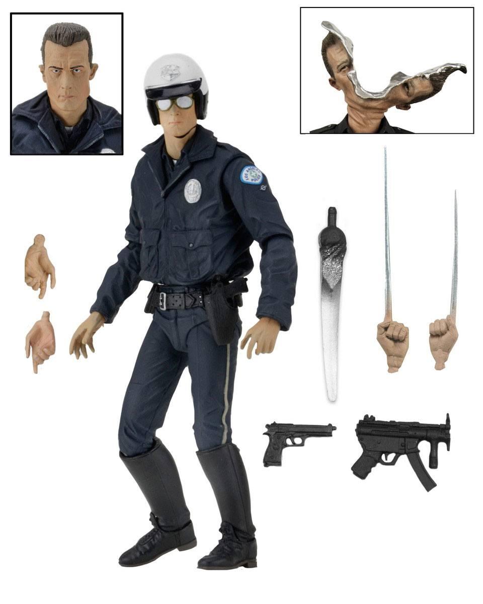Terminator 2 figurine ultimate t 1000 motorcycle cop 18 cm 1 