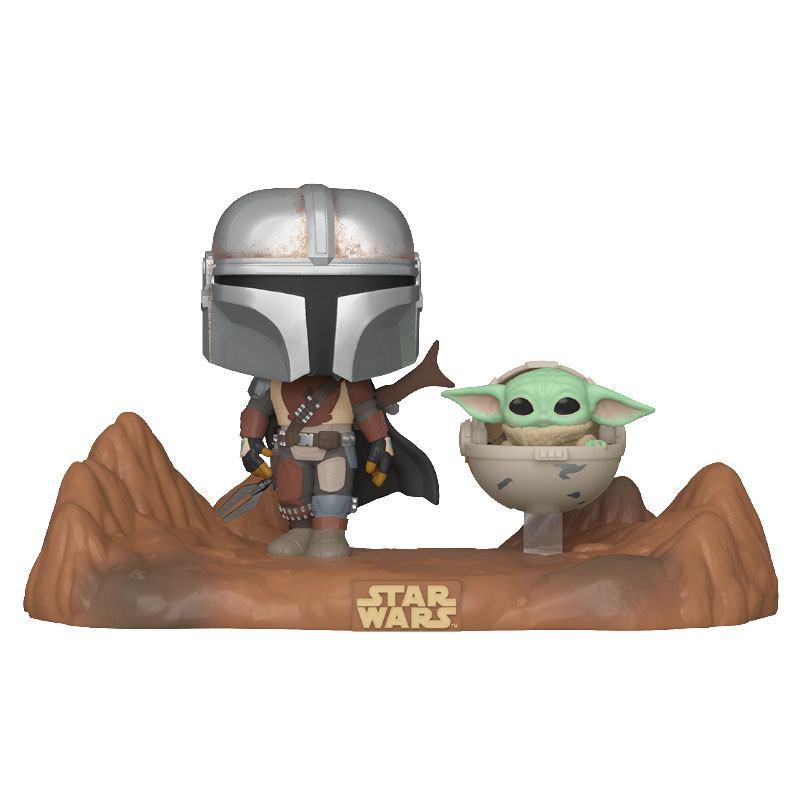 The mandalorian pack 2 pop moment vinyl figurines mandalorian child 9 cm star wars 2