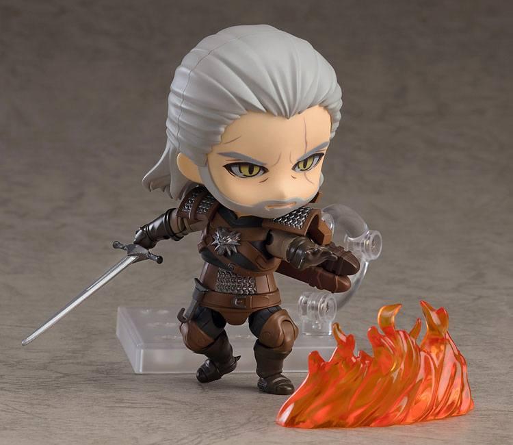 The witcher 3 wild hunt figurine nendoroid geralt 10 cm 2