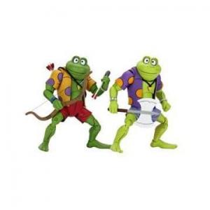 Les Tortues ninja pack 2 figurines Genghis & Rasputin Frog 18 cm