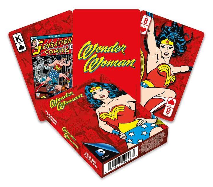 Wonder woman jeu de cartes retro